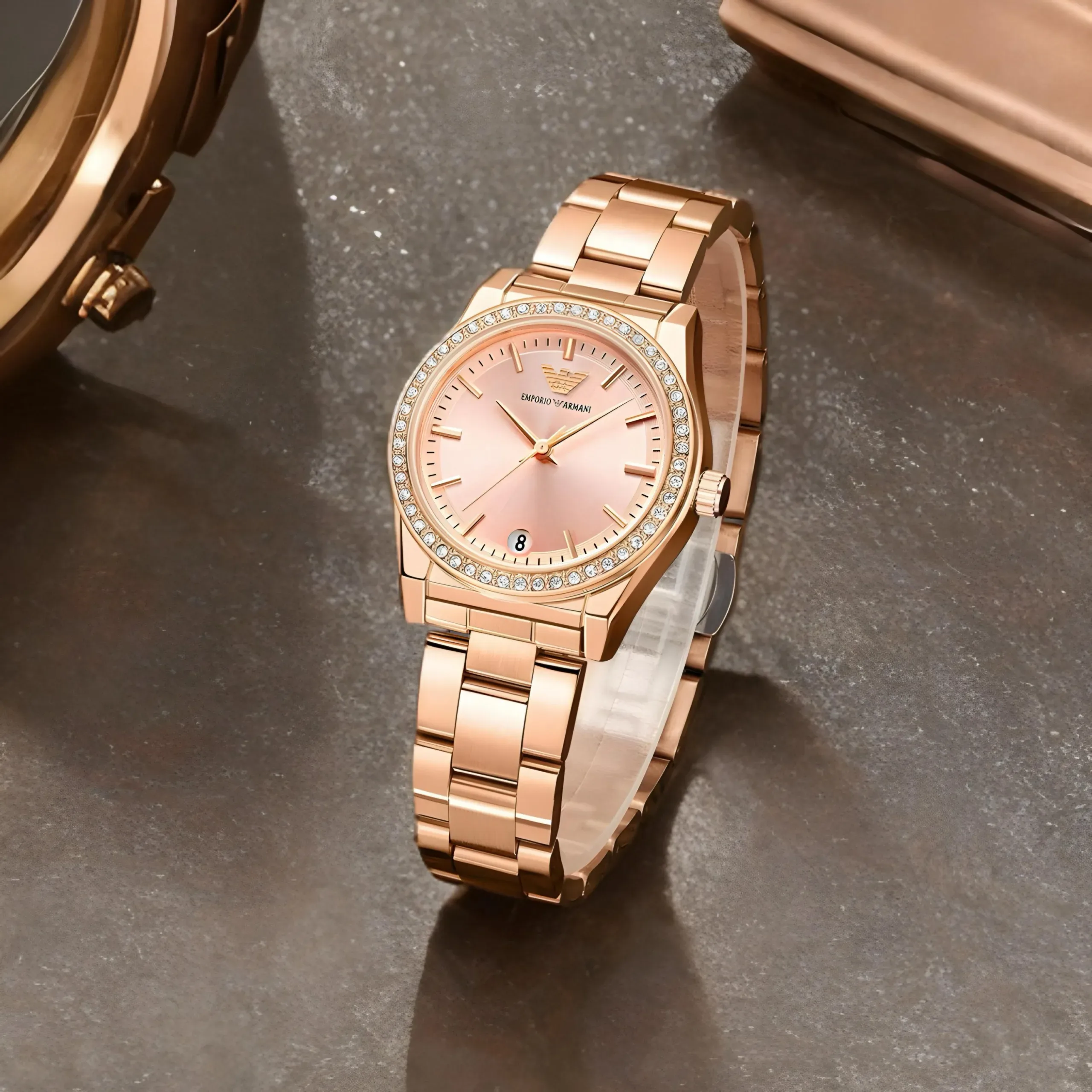 EMPORIO ARMANI FEDERICA 7AA PREMIUM ROSEGOLD - Image 6