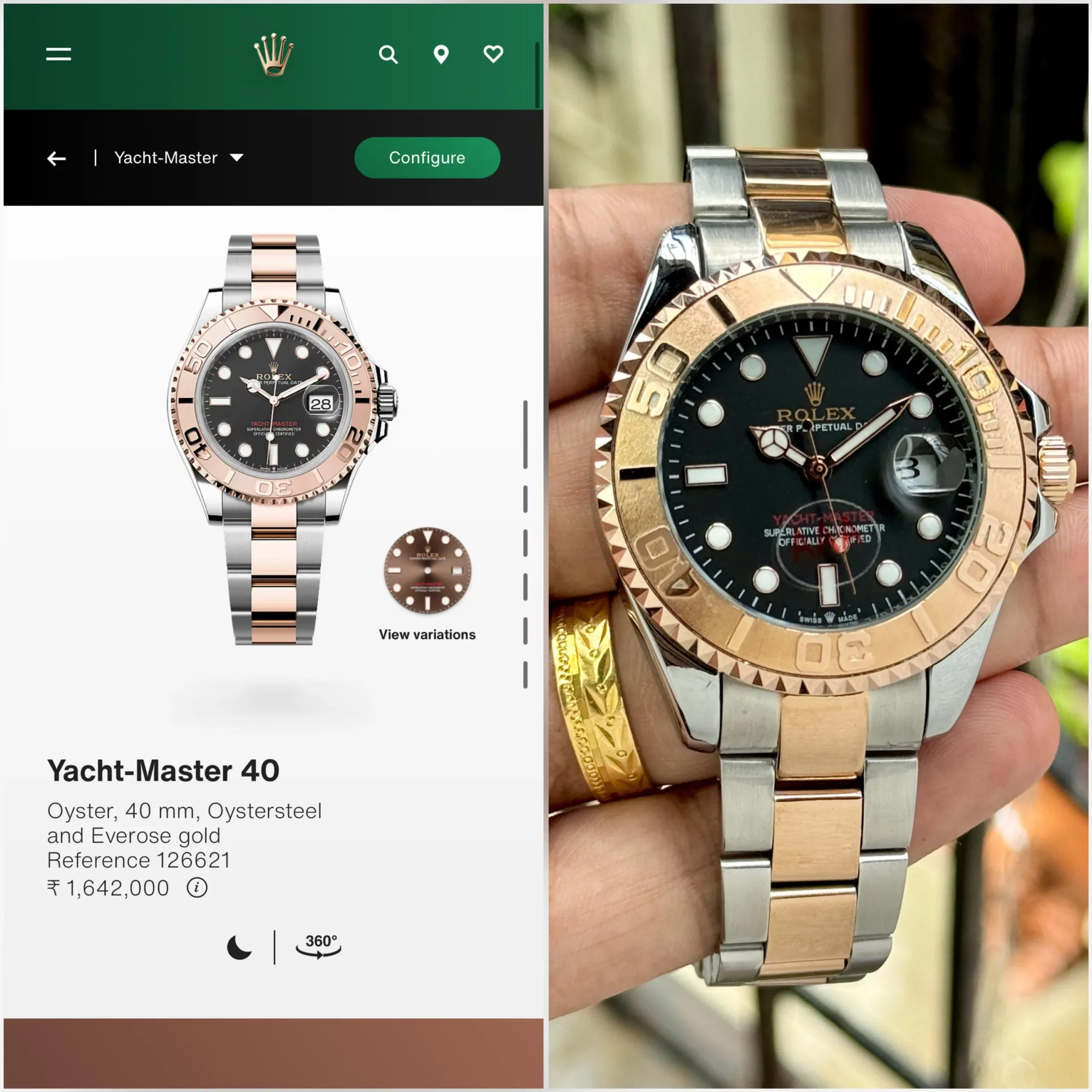 ROLEX YATCH MASTER 40 BLACK DIAL ORIGINAL - Image 3