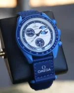 OMEGA X SWATCH BIO CERAMIC MOONSWATCH SUPER BLUE - Image 4