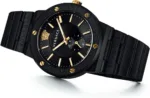 VERSACE GRECA LOGO-VI 7AA PREMIUM STAINLESS STEEL BLACK - Image 3