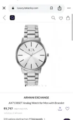 ARMANI EXCHANGE 7AAA ORIGINAL SILVER DIAL - Image 2