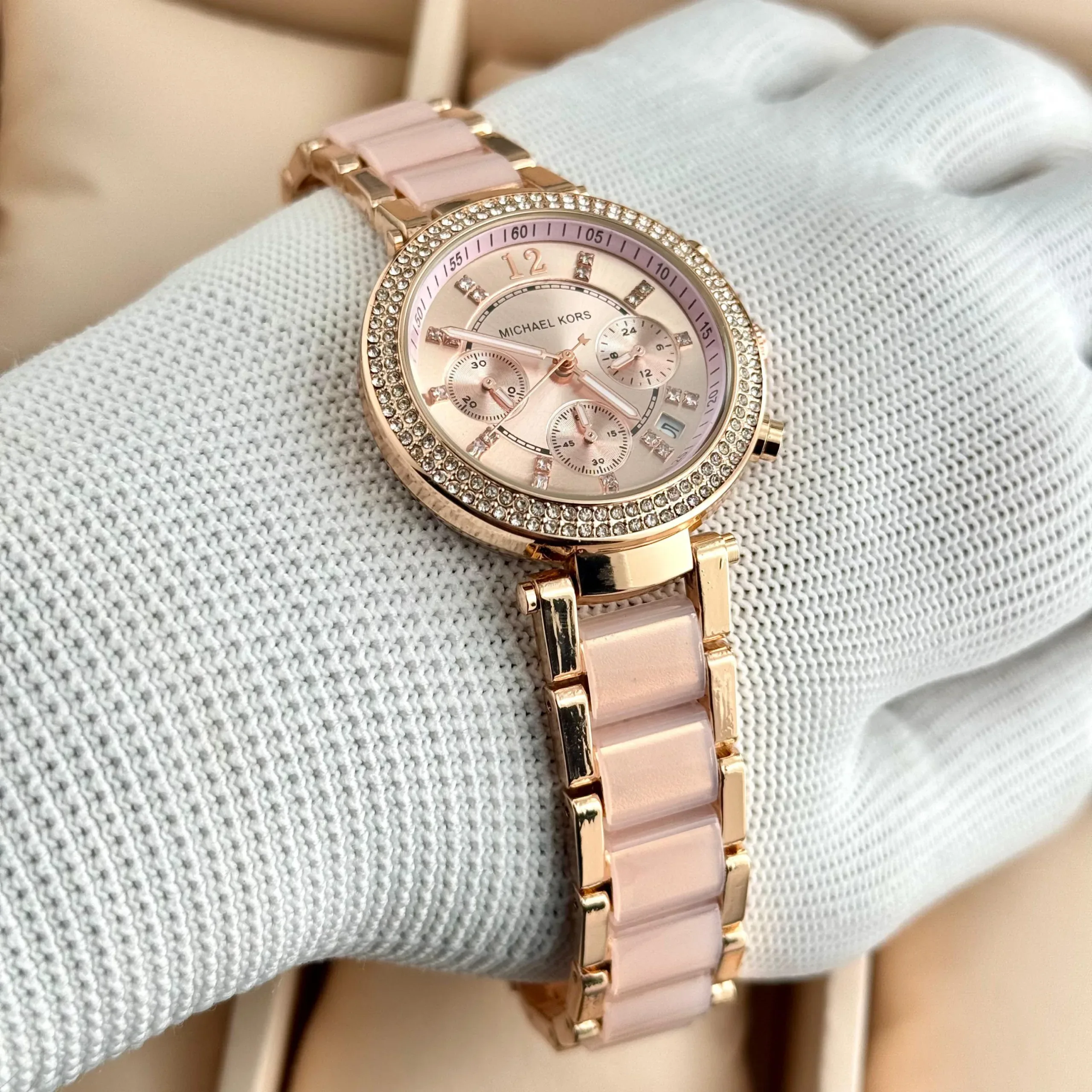 MICHAEL KORS PARKER MK5896 7AA ORIGINAL ROSEGOLD - Image 2