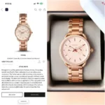 FOSSIL TAILOR'S STAINLESS STEEL ROSEGOLD 7AA PREMIUM - Image 4
