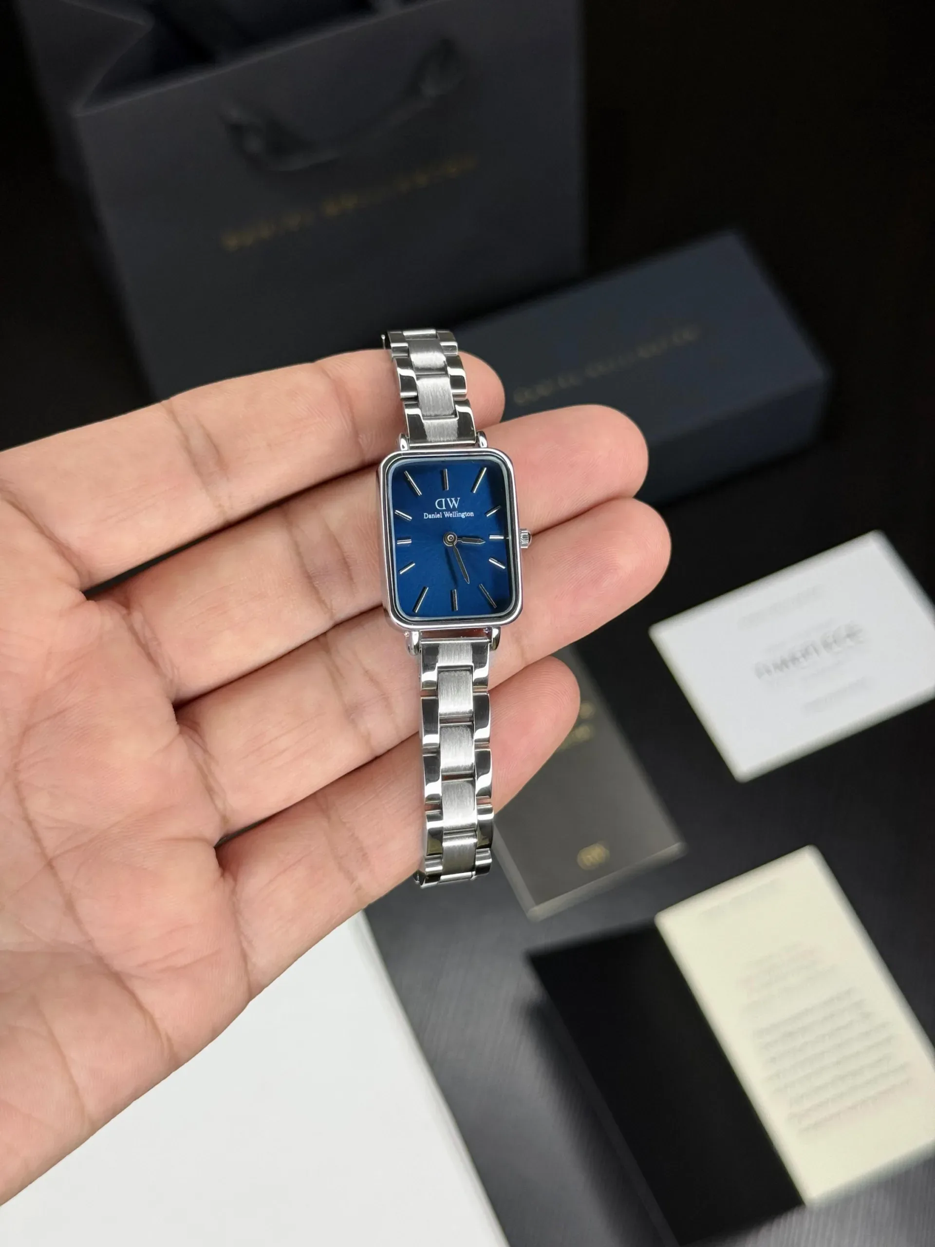 DANIEL WELLINGTON DW 7A BLUE SQUARE DIAL - Image 1