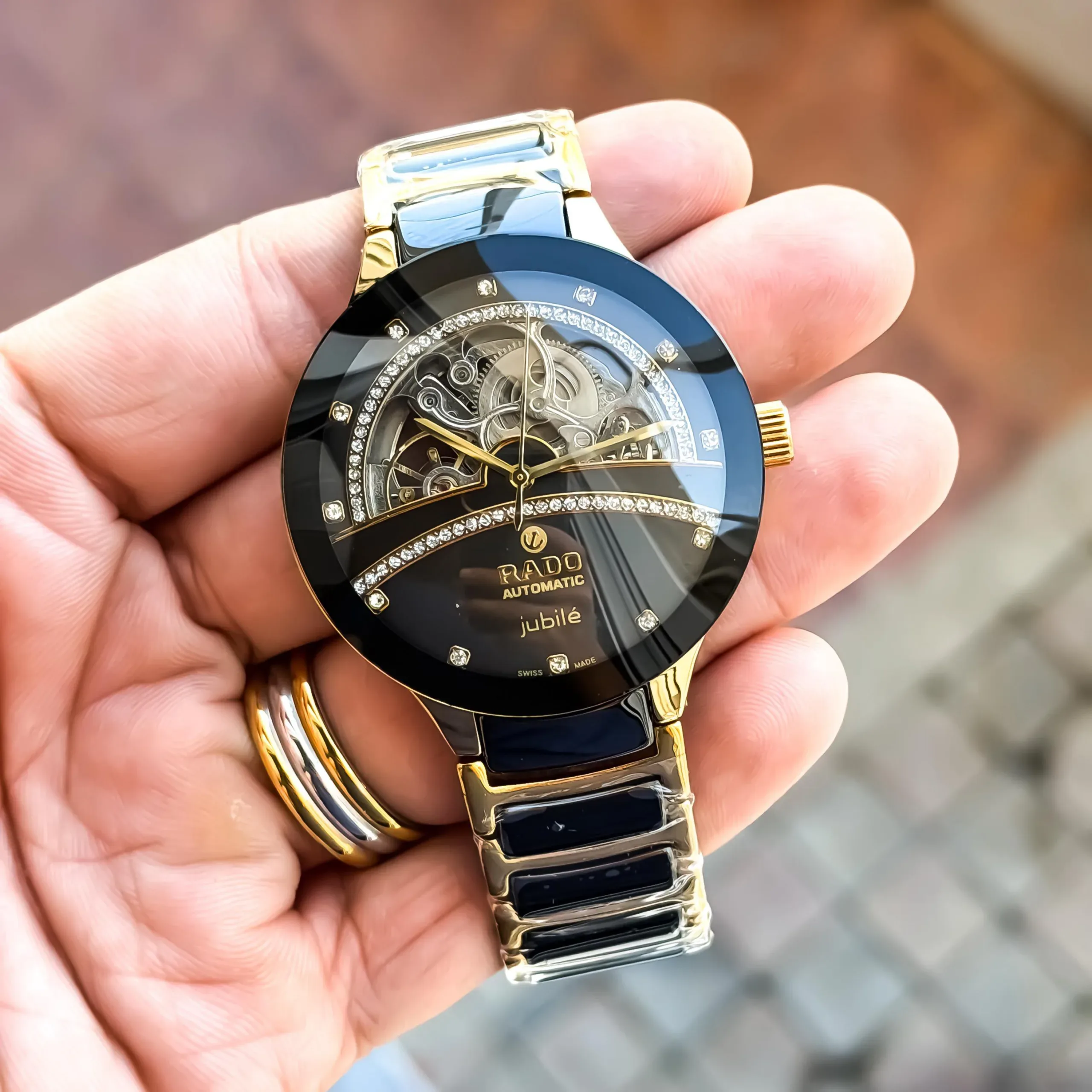 2025/11/1000053544-jpg.webp RADO CENTRIX OPEN HEART JUBILEE AUTOMATIC BLACK - Image 1