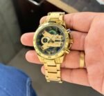 CASIO EDIFICE EFR 540 STAINLESS STEEL GOLD BEZEL - Image 2