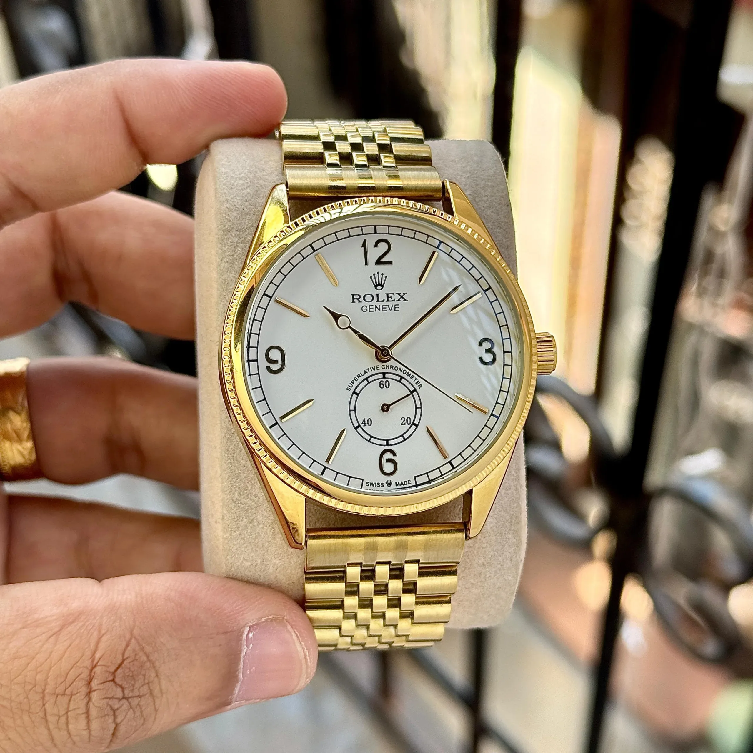 2025/11/IMG-20251112-WA0034-jpg.webp ROLEX 1908 CLASSIC STAINLESS STEEL GOLD WHITE DIAL - Image 1