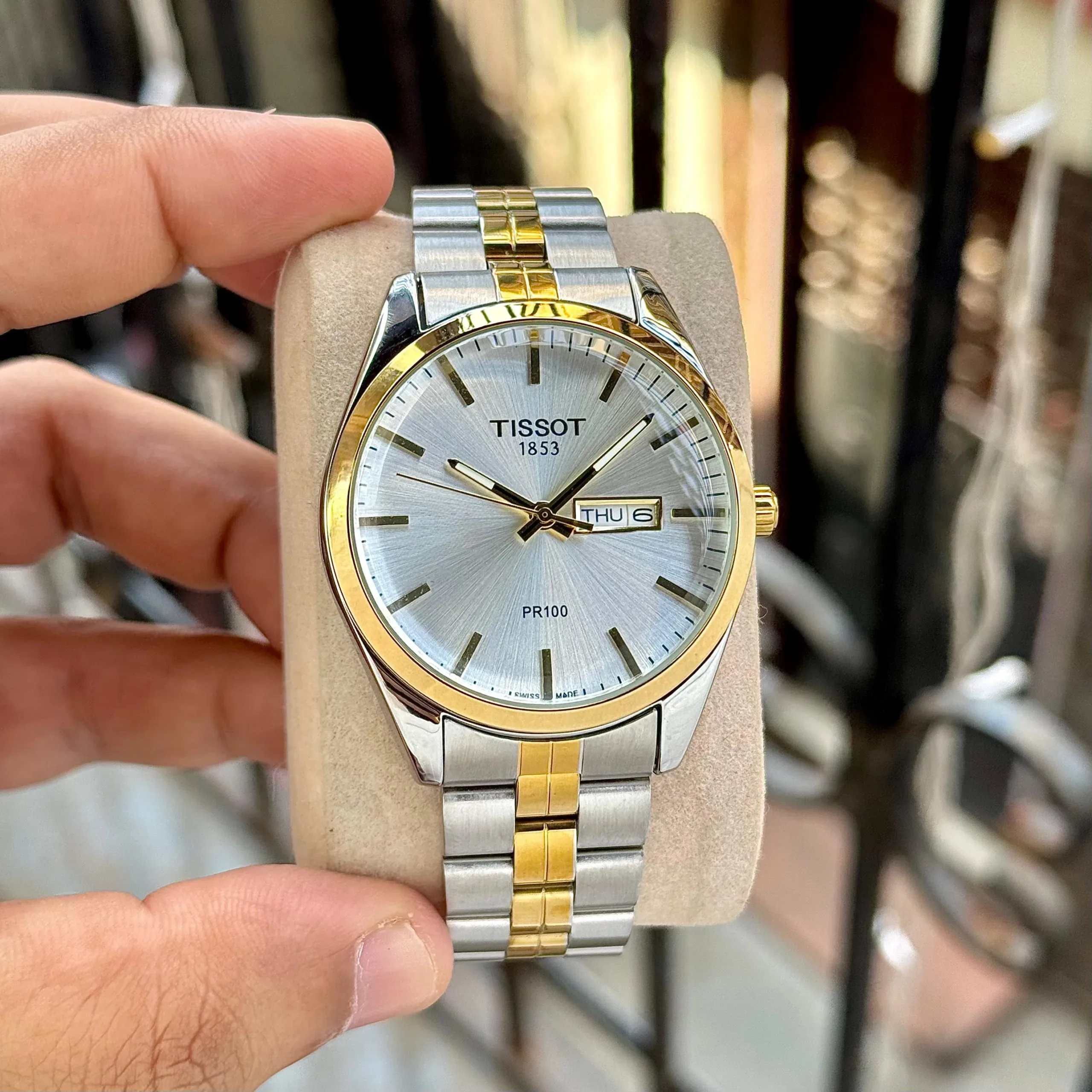 TISSOT PR100 DAY & DATE STAINLESS STEEL 7AA PREMIUM - Image 2