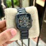 RADO TRUE SQUARE SKELETON OPEN HEART AUTOMATIC BLACK - Image 3
