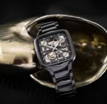 RADO TRUE SQUARE SKELETON OPEN HEART AUTOMATIC BLACK - Image 2
