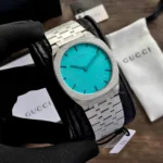 GUCCI 25H SKY BLUE DIAL STAINLESS STEEL 7AA PREMIUM - Image 3