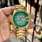 DIESEL DZ4684 MEGA CHIEF SLIM EMERALD GREEN DIAL