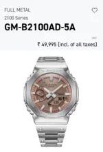 G SHOCK GA-2100 CLASSIC STAINLESS STEEL 7AAA PREMIUM