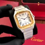 CARTIER DE SANTOS CLASSIC 7AA ULTRA PREMIUM AUTOMATIC WHITE DIAL - Image 4