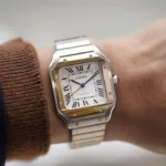 CARTIER DE SANTOS CLASSIC 7AA ULTRA PREMIUM AUTOMATIC WHITE DIAL - Image 2