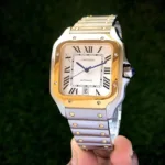 CARTIER DE SANTOS CLASSIC 7AA ULTRA PREMIUM AUTOMATIC WHITE DIAL - Image 3