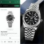 ROLEX SKY-DWELLER 336934 STAINLESS STEEL BLACK DIAL - Image 5