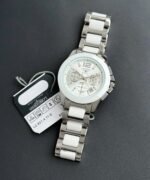 LONGINES WHITE DIAL & SILVER CERAMIC 7AAA PREMIUM - Image 2