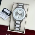 LONGINES WHITE DIAL & SILVER CERAMIC 7AAA PREMIUM