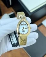 JUST CAVALLI DIVERSA SNAKE MOTHER OF PEARLS DIAL WITH GOLD - Image 3