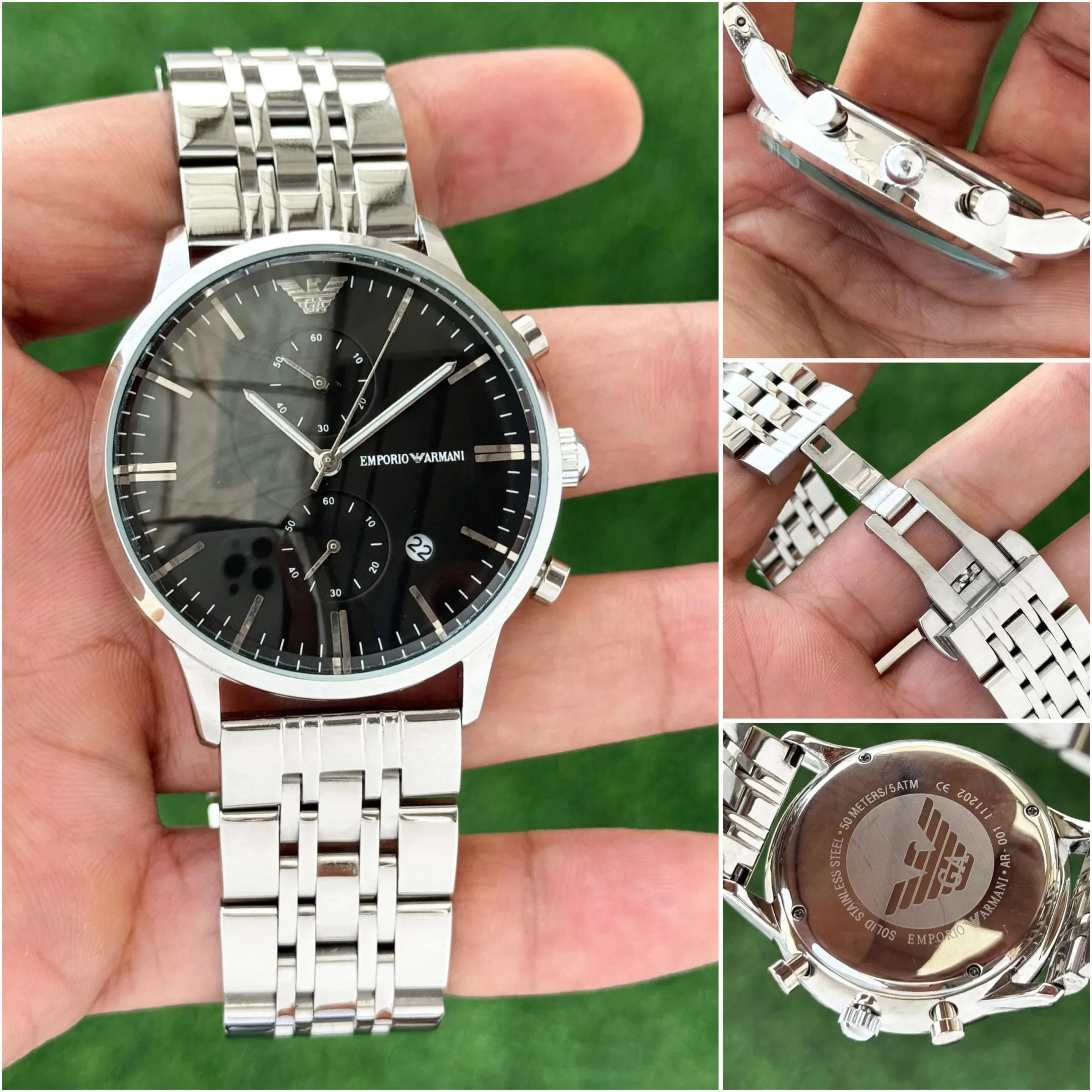 EMPORIO ARMANI MASTER 7AAA PREMIUM SLEEPING SLIM BLACK DIAL - Image 4