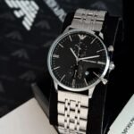 EMPORIO ARMANI MASTER 7AAA PREMIUM SLEEPING SLIM BLACK DIAL