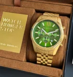 MICHAEL KORS MK 8551 GREEN DIAL 7A ORIGINAL