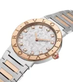 BVLGARI 1977 SWISS STAINLESS STEEL SILVER-ROSEGOLD - Image 2