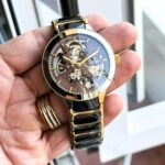 RADO CENTRIX AUTOMATIC OPEN HEART JUBILE SKELETON BROWN DIAL