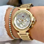 TOMMY HILFIGER DROP-2  TH1782703W STAINLESS STEEL GOLD - Image 6