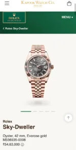 ROLEX SKY-DWELLER CLASSIC 7AAA PREMIUM GREY DIAL AUTOMATIC - Image 2