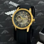 ARMANI EXCHANGE 7AAA ORIGINAL GREY AND GOLDEN DIAL  7AAA ORIGINAL