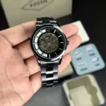 FOSSIL MODERN AUTOMATIC BLACK & WHITE DIAL