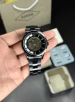 FOSSIL MODERN AUTOMATIC BLACK & WHITE DIAL