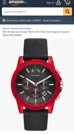 ARMANI EXCHANGE 7AAA ORIGINAL BLACK DIAL - Image 2