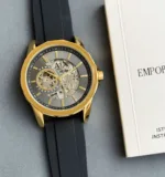 ARMANI EXCHANGE 7AAA ORIGINAL GREY AND GOLDEN DIAL  7AAA ORIGINAL - Image 2