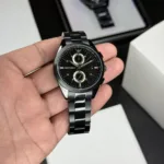 EMPORIO ARMANI AR  CLASSIC QUARTZ BLACK DIAL