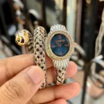 JUSTCAVALLI TWINED COIL ROYAL BLUE DIAL ELEGANT DUAL