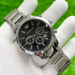 EMPORIO ARMANI STEEL CLASSIC 7AA PREMIUM BLACK DIAL