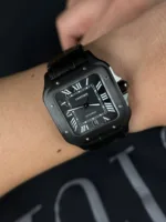 CARTIER SANTOS GEOMETRIC SHAPE 7AA PREMIUM BLACK - Image 4