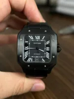 CARTIER SANTOS GEOMETRIC SHAPE 7AA PREMIUM BLACK - Image 2