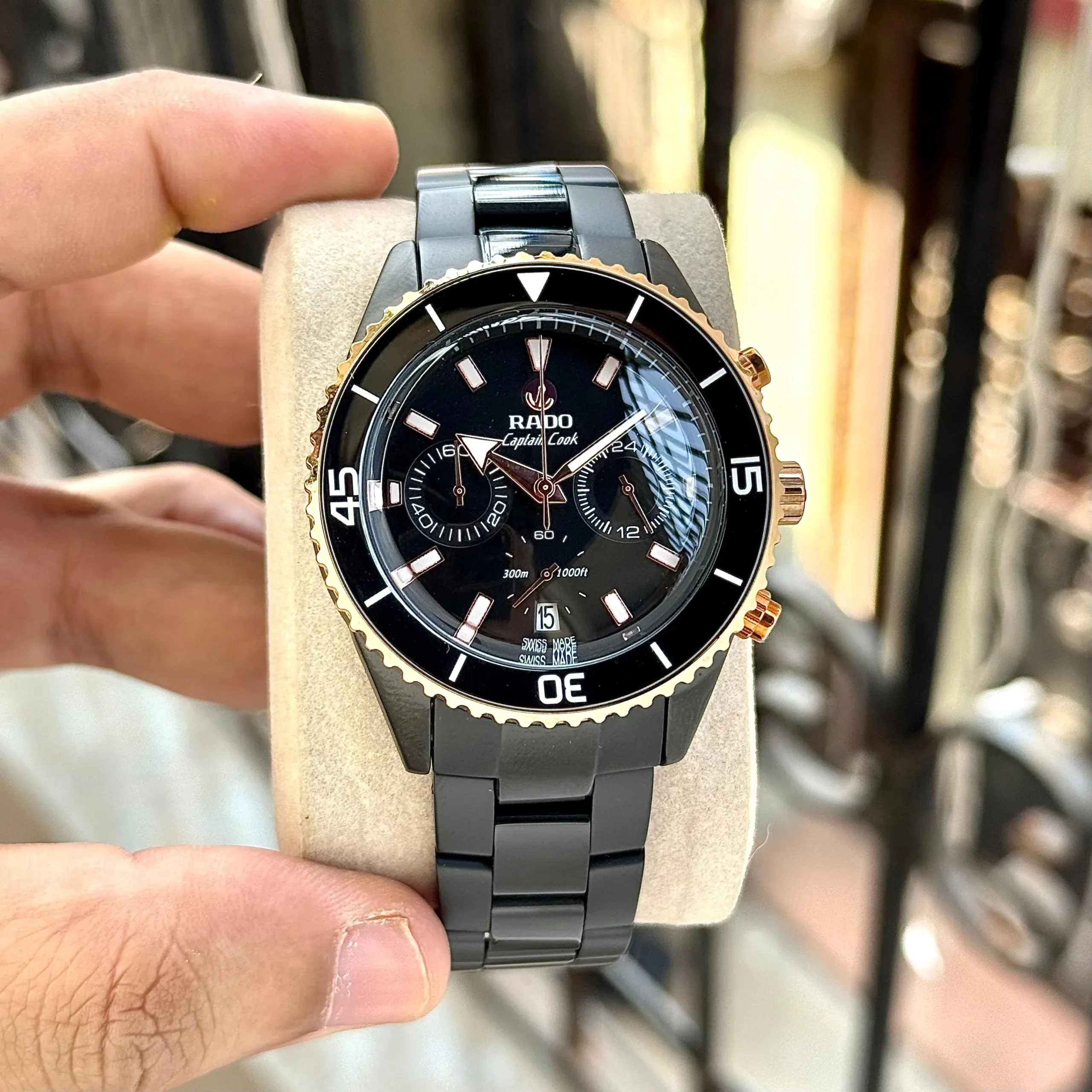 RADO CAPTION COOK HIGH-TECH CERAMIC BOLD BLACK DIAL - Image 2