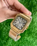 CARTIER SANTOS DE STAINLESS STEEL GOLDEN STRAP - Image 3