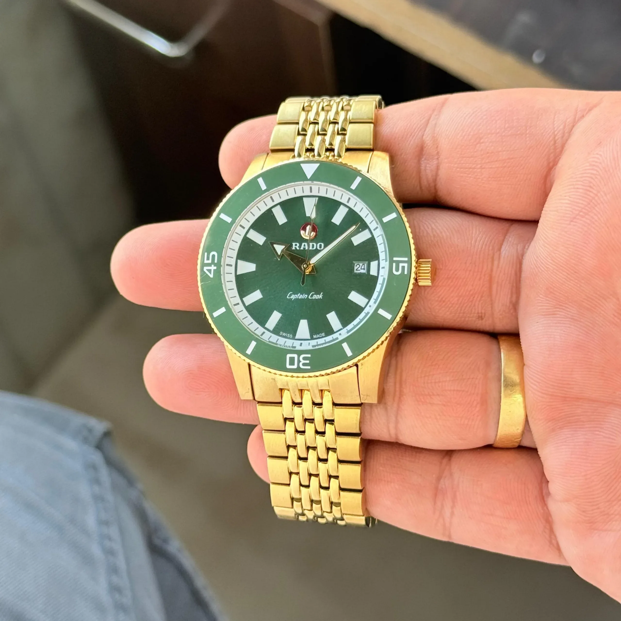 2025/11/IMG-20251119-WA0045-jpg.webp RADO CAPTION COOK 7AAA PREMIUM GREEN DIAL - Image 1