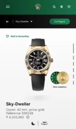 ROLEX SKY-DWELLER BLACK DIAL AUTOMATIC - Image 5
