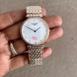 LONGINES ONE CLICK KING SILVER DIAMOND WHITE DIAL