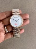 LONGINES ONE CLICK KING SILVER DIAMOND WHITE DIAL