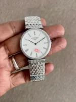 LONGINES ONE CLICK KING SILVER DIAMOND WHITE DIAL