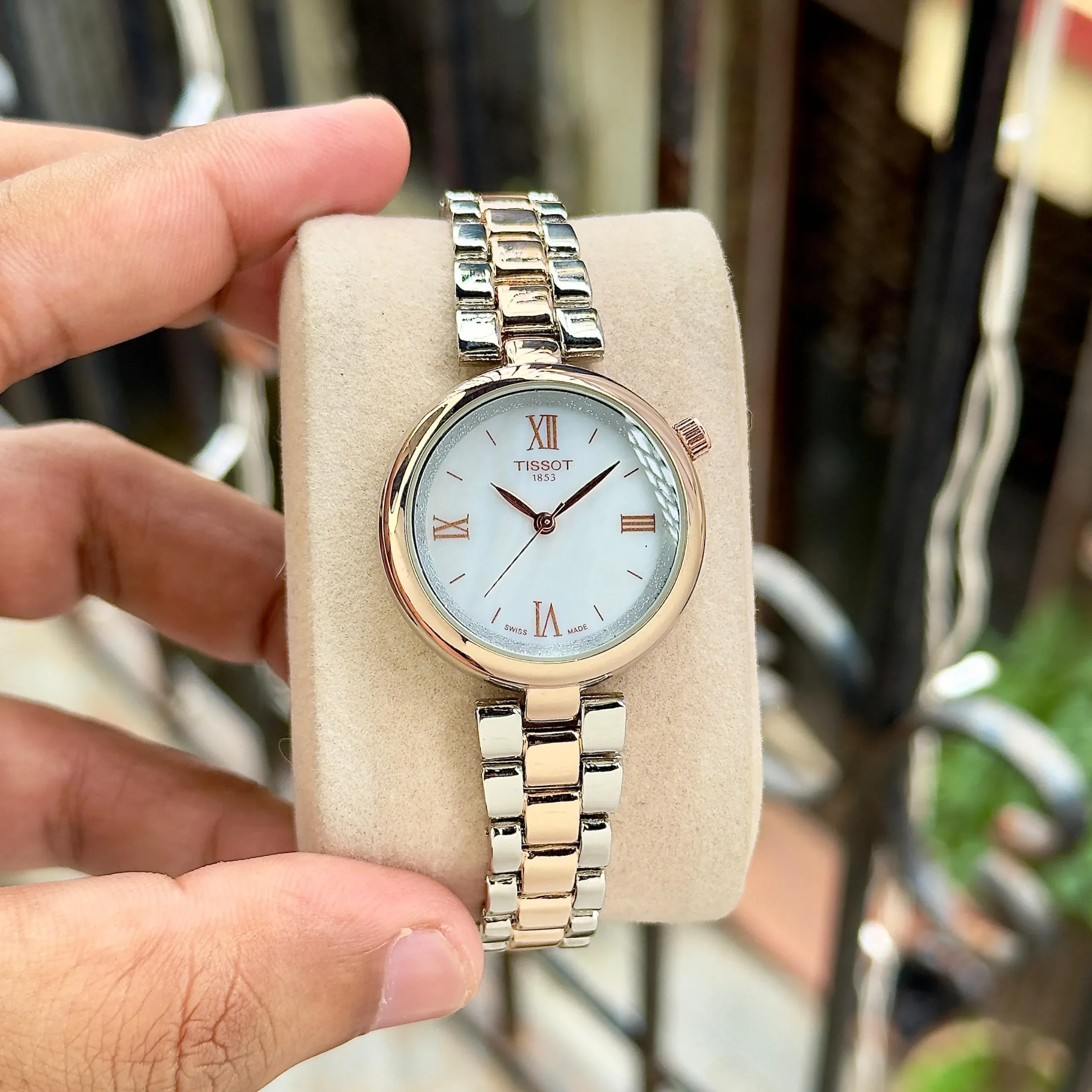 TISSOT DESIR CLASSIC WHITE MOTHER OF PEARLS DIAL - Image 1