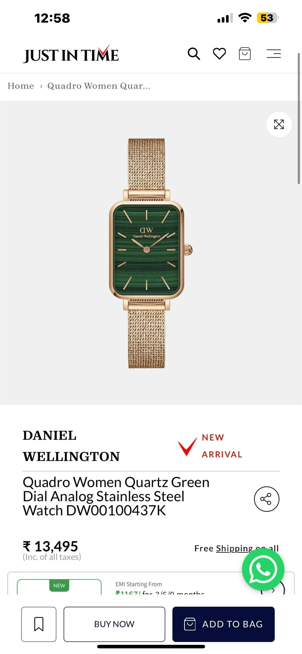 DANIEL WELLINGTON QUADRO LUMINE PIANO DW00100579K 7AA PREMIUM - Image 4